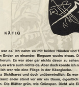 Vasily Kandinsky. Vignette next to "Cage" (Vignette bei "Käfig") (headpiece, folio 15) from Klänge (Sounds). (1913)