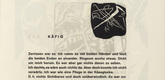 Vasily Kandinsky. Vignette next to "Cage" (Vignette bei "Käfig") (headpiece, folio 15) from Klänge (Sounds). (1913)