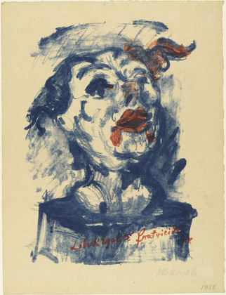 Oskar Kokoschka. The Principle (Das Prinzip) from the periodical in portfolio form Die Schaffenden, vol. 1, no. 3 (1919). (1918, published 1919)