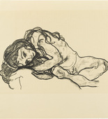 Egon Schiele. Girl (Mädchen) from The Graphic Work of Egon Schiele (Das Graphische Werk von Egon Schiele). (1918, published 1922)