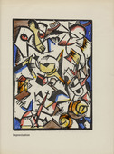 Georg Tappert. Improvisation (plate, page 11) from the periodical Der schwarze Turm, vol. 1, no. 3 (July 1919). 1919