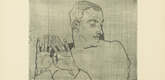 Egon Schiele. Portrait of Arthur Roessler (Bildnis Arthur Roessler) from The Graphic Work of Egon Schiele (Das Graphische Werk von Egon Schiele). (1914, published 1922)