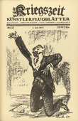 Ottomar Starke. d'Annunzio (in-text plate, p. 167) from the periodical Kriegszeit. Künstlerflugblätter, vol. 1, no. 42 (2 June 1915). 1915