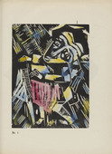 Karl Jacob Hirsch. Plate (number 1) from the periodical Der schwarze Turm, vol. 1, no. 4 (July 1919). 1919