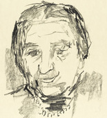 Oskar Kokoschka. Golda Meir (I) Prime Minister (plate 1) from Jerusalem Faces. (1973-1974, executed 1973)