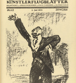 Ottomar Starke. d'Annunzio (in-text plate, p. 167) from the periodical Kriegszeit. Künstlerflugblätter, vol. 1, no. 42 (2 June 1915). 1915