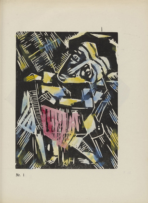 Karl Jacob Hirsch. Plate (number 1) from the periodical Der schwarze Turm, vol. 1, no. 4 (July 1919). 1919