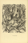 Erich Büttner. In the Argonne Forest (Im Argonner Wald) (plate, p. 168) from the periodical Kriegszeit. Künstlerflugblätter, vol. 1, no. 42 (2 June 1915). 1915