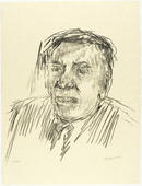 Oskar Kokoschka. Dr. Shimon Agranat (plate 2) from Jerusalem Faces. (1973-1974, executed 1973)
