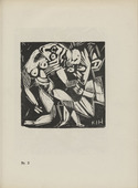 Karl Jacob Hirsch. Plate (number 3) from the periodical Der schwarze Turm, vol. 1, no. 4 (July 1919). 1919