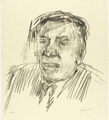 Oskar Kokoschka. Dr. Shimon Agranat (plate 2) from Jerusalem Faces. (1973-1974, executed 1973)