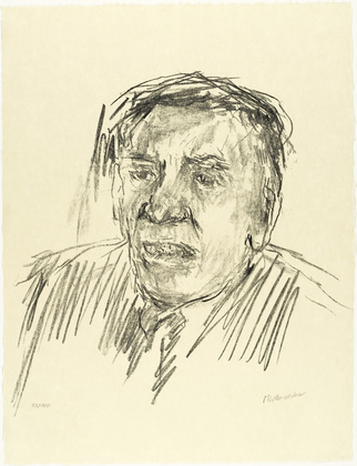 Oskar Kokoschka. Dr. Shimon Agranat (plate 2) from Jerusalem Faces. (1973-1974, executed 1973)