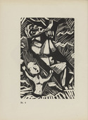 Karl Jacob Hirsch. Plate (number 4) from the periodical Der schwarze Turm, vol. 1, no. 4 (July 1919). 1919