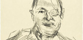 Oskar Kokoschka. Moshe Dyan Minister of Defense (plate 4) from Jerusalem Faces. (1973-1974, executed 1973)