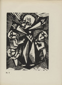 Karl Jacob Hirsch. Plate (number 5) from the periodical Der schwarze Turm, vol. 1, no. 4 (July 1919). 1919