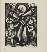 Karl Jacob Hirsch. Plate (number 5) from the periodical Der schwarze Turm, vol. 1, no. 4 (July 1919). 1919
