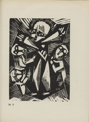 Karl Jacob Hirsch. Plate (number 5) from the periodical Der schwarze Turm, vol. 1, no. 4 (July 1919). 1919