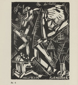 Karl Jacob Hirsch. For Baeumer (Für Baeumer) (plate, number 6) from the periodical Der schwarze Turm, vol. 1, no. 4 (July 1919). 1919