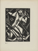 Karl Jacob Hirsch. Plate (number 7) from the periodical Der schwarze Turm, vol. 1, no. 4 (July 1919). 1919