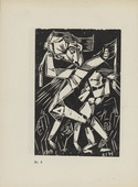 Karl Jacob Hirsch. Plate (number 8) from the periodical Der schwarze Turm, vol. 1, no. 4 (July 1919). 1919