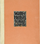 Walter Helbig. Cover (Bucheinband) from 16 Woodcuts (16 Holzschnitte). (1926)