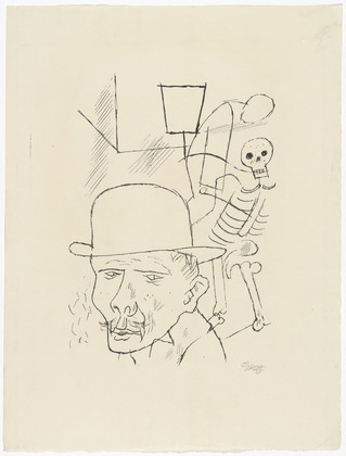 George Grosz. Death on the Street (Tod auf der Strasse) from the deluxe periodical in portfolio form Die Schaffenden, vol. 4, no. 4. (1920-1921, published 1923)