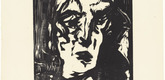 Walter Helbig. Female Head (Weibl. Kopf) from 16 Woodcuts (16 Holzschnitte). 1923, published 1926