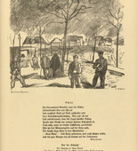 Rudolf Grossmann. Berlin Suburb (Berliner Vorort) (headpiece, p. 177) from the periodical Kriegszeit. Künstlerflugblätter, vol. 1, no. 44 (17 June 1915). 1915