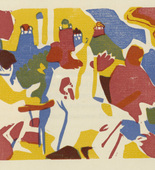 Vasily Kandinsky. Oriental (Orientalisches) (plate, folio 18) from Klänge (Sounds). (1913)