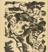 Willy Semm. Memory of the Russian Days in East Prussia (Erinnerung an die Russentage in Ostpreußen) (plate, p. 178) from the periodical Kriegszeit. Künstlerflugblätter, vol. 1, no. 44 (17 June 1915). 1915