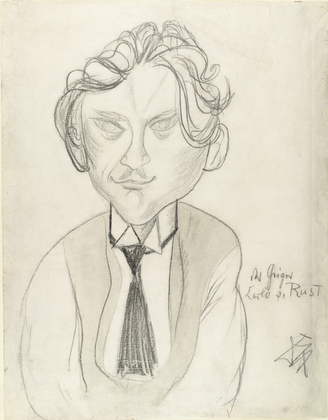 Otto Dix. Portrait of Violinist Carlo von Rust (Bildnis des Geigers Carlo von Rust). (1920)