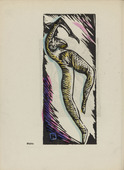 Walter O. Grimm. Study (Studie) (plate, number 4) from the periodical Der schwarze Turm, vol. 1, no. 1 (Feb 1919). 1919