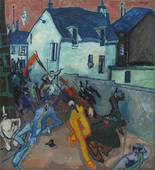 Lyonel Feininger. Uprising. 1910