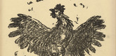 August Gaul. Chantecler (in-text plate, p. 183) from the periodical Kriegszeit. Künstlerflugblätter, vol. 1, no. 46 (1 July 1915). 1915