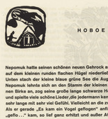 Vasily Kandinsky. Vignette next to "Oboe" (Vignette bei "Hoboe") (headpiece, folio 22) from Klänge (Sounds). (1913)