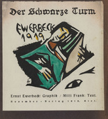 Ernst Ewerbeck. In-text plate (title page) from the periodical Der schwarze Turm, vol. 1, no. 5 (Sept 1919). 1919