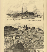Helmuth Stockmann. War against Italy! (Krieg gegen Italien!) (plate, p. 186) from the periodical Kriegszeit. Künstlerflugblätter, vol. 1, no. 46 (1 July 1915). 1915