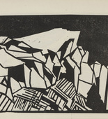 Moriz Melzer. Untitled (Crystalline Composition) (plate, number 2) from the periodical Der schwarze Turm, vol. 1, no. 6 (Dec 1919). 1919