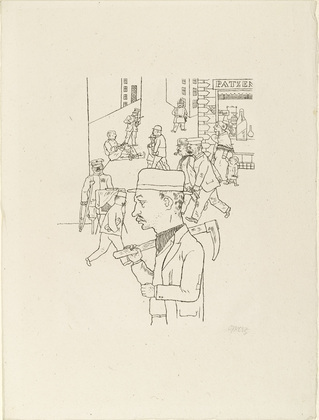 George Grosz. Pay Day (Löhnungstag) from In the Shadows (Im Schatten). (1920/21, published 1921)