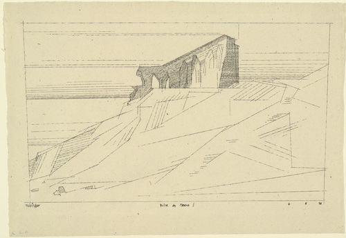 Lyonel Feininger. Ruin by the Sea I (Ruine am Meere I). 1928