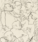 George Grosz. Dawn (Früh um 5 Uhr!) from In the Shadows (Im Schatten). (1920/21, published 1921)