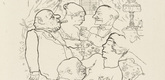 George Grosz. Dawn (Früh um 5 Uhr!) from In the Shadows (Im Schatten). (1920/21, published 1921)