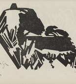 Moriz Melzer. Untitled (Abstract Form) (plate, number 5) from the periodical Der schwarze Turm, vol. 1, no. 6 (Dec 1919). 1919