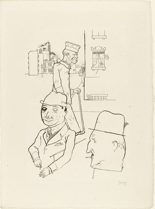 George Grosz. Inflation (Inflation) from In the Shadows (Im Schatten). (1920/21, published 1921)