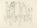 George Grosz. People in the Street (Menschen in der Strasse) from In the Shadows (Im Schatten). (1920/21, published 1921)