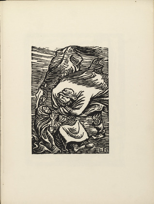 Ernst Barlach. Group in a Storm (Gruppe im Sturm)(plate 14) from the illustrated book Deutsche Graphiker der Gegenwart (German Printmakers of Our Time). 1920 (print executed 1919)