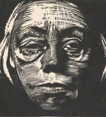 Käthe Kollwitz. Frontal Self-Portrait (Selbstbildnis von vorn). 1922–23