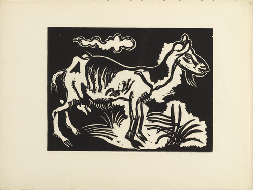 Richard Seewald. The Goat (Die Ziege) (plate 17) from the illustrated book Deutsche Graphiker der Gegenwart (German Printmakers of Our Time). 1920
