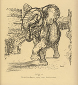 August Gaul. Past and Present (Einst und jetzt) (in-text plate, p. 191) from the periodical Kriegszeit. Künstlerflugblätter, vol. 1, no. 48 (18 July 1915). 1915