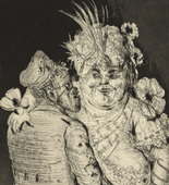Otto Dix. Visit to Madame Germaine's in Méricourt (Besuch bei Madame Germaine in Méricourt) from The War (Der Krieg). (1924)